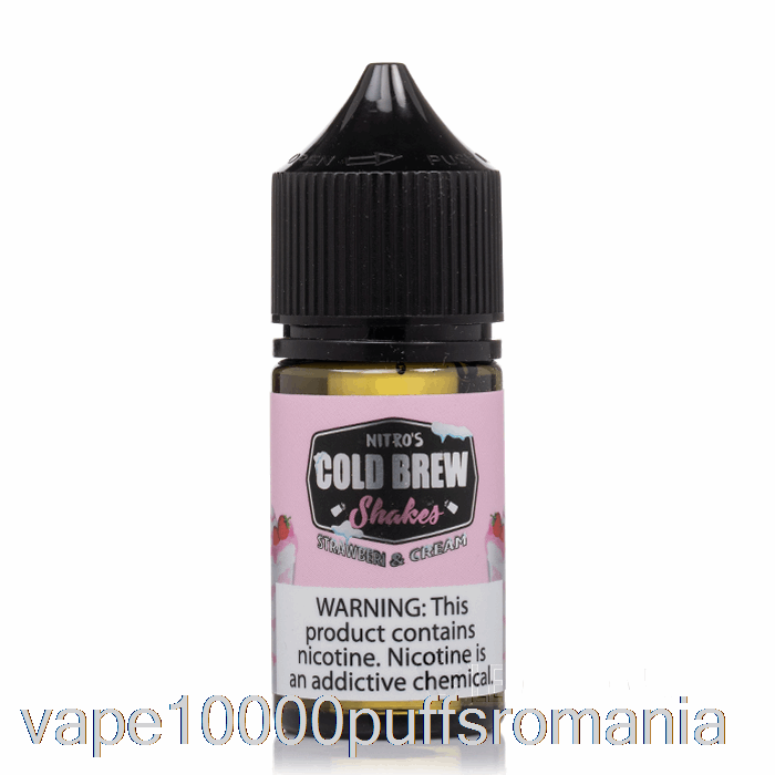 Vape Romania Strawberi Si Crema - Nitros Cold Brew Saruri - 30ml 45mg